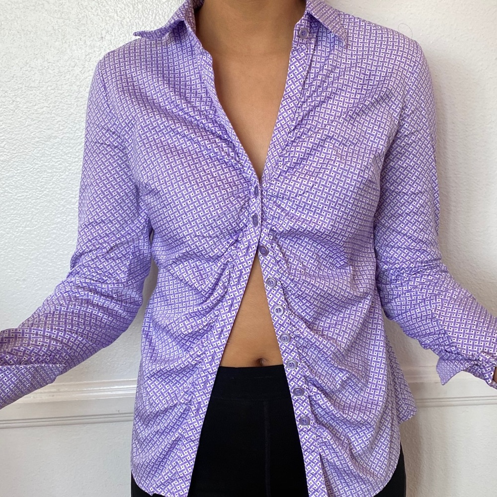 New York & Company ruffled top